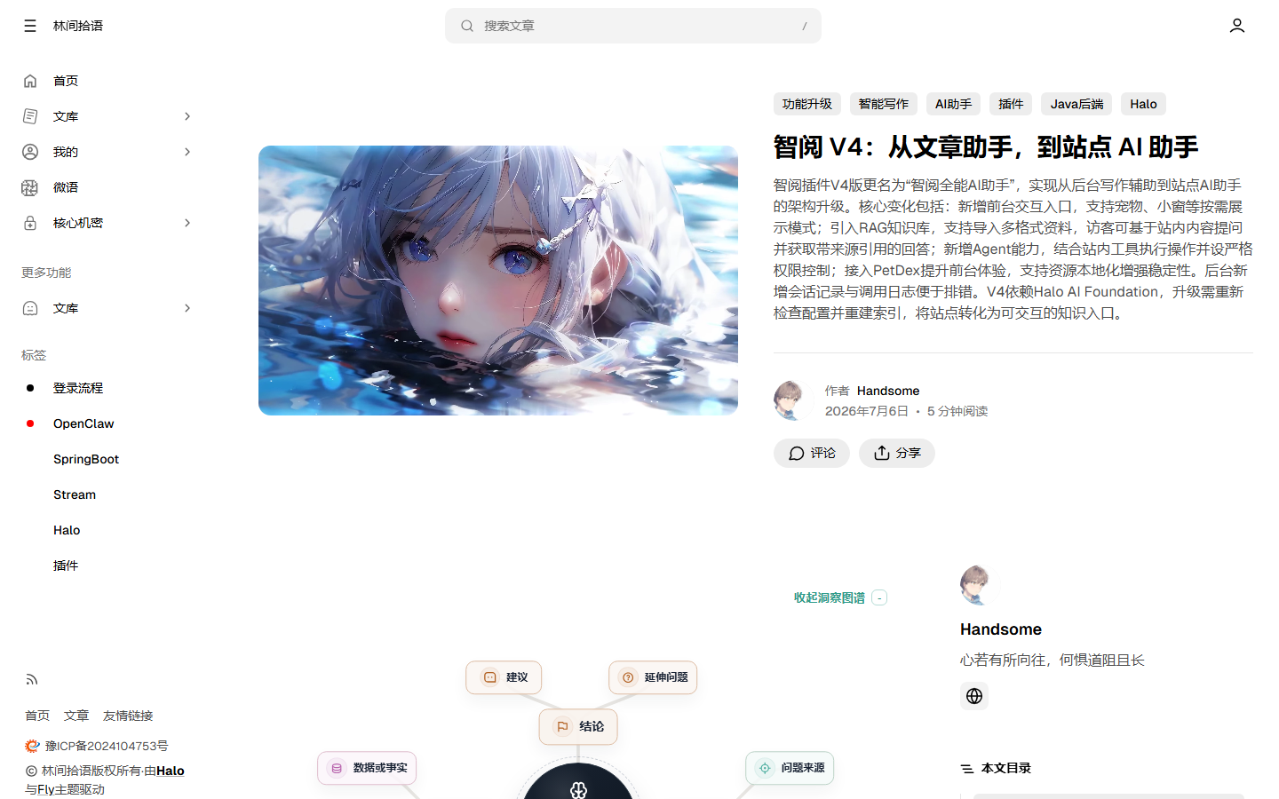 Fly 文章详情页